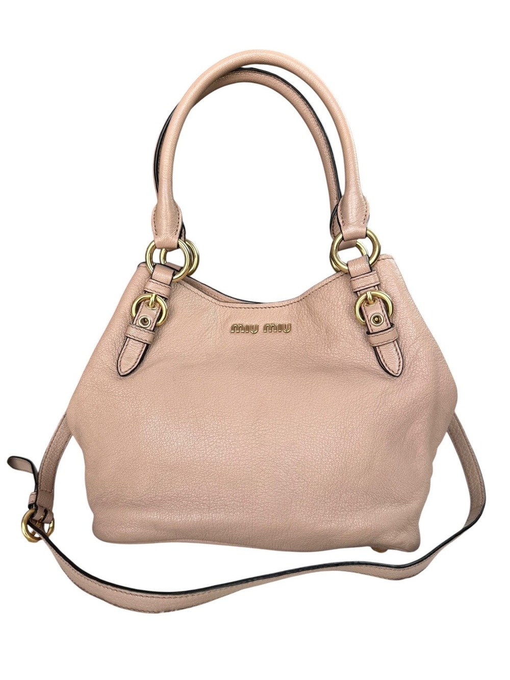 Miu Miu Pink Leather Shoulder Bag